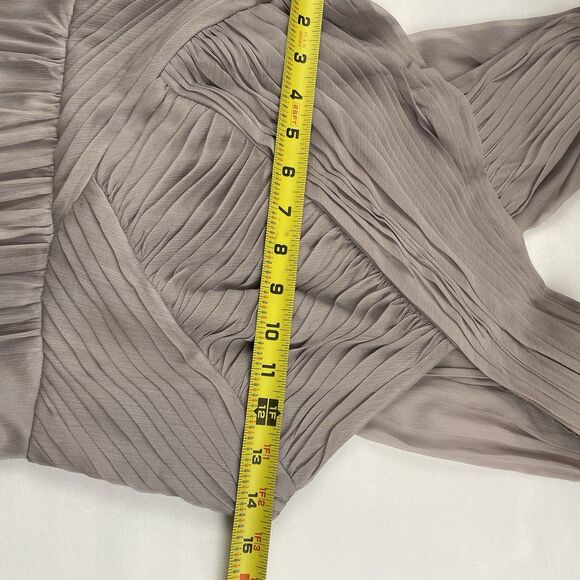 asos Maxi Gown Chiffon Formal Blush Dress-4 - Picture 7 of 16